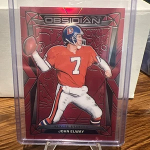 2024 Obsidian John Elway /49 Red Etched Denver Broncos - Picture 1 of 2