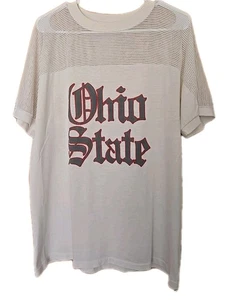 Ohio State Buckeyes Mesh Top Shirt Made In USA Single Stitch Ohio Large Vintage - Bild 1 von 5