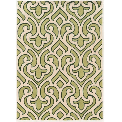 Hand-Tufted Trio Loken Rug Collection Green 5' x 7' - Image 1 of 4