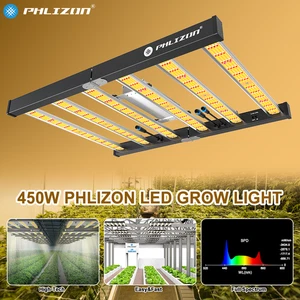 Barra de luces de cultivo de cadena de margaritas regulable de espectro completo 450 W para cultivo en interiores - Imagen 1 de 12