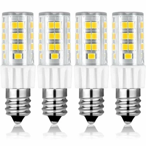 Luxrite Dimmable E12 LED Bulbs T4/T3 40W Equivalent 5000K 500lm ETL (4-Pack) - Picture 1 of 6