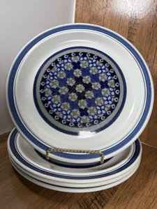 Royal Doulton Tangier Blue LS1005 Lambeth Stoneware Dinner Plates(4) - Picture 1 of 3