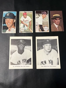 Vintage Topps Giant Jumbo Photos Cards Connie Mack Tommy Tresh Al Downing Plus - Picture 1 of 11