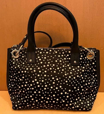 Talbots Calf Hair & Black Leather Shoulder Top Handle Shoulder Handbag Bag Purse - Image 1 of 4