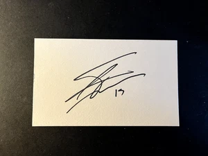 PEGGUY ARPHEXAD - EHEMALIGER LIVERPOOL FOOTBALLER - SIGNIERTE WEISSE KARTE - Bild 1 von 1