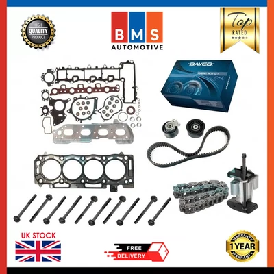 PEUGEOT CITROEN DW10FUD 2.0 DIESEL TIMING BELT KIT WITH ENGINE REBUILD KIT BOXER - Image 1 of 4