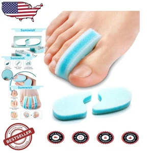 Foam Toe Spacers (20pk Blue) - Overlapping Toes Corrector, Pain Relief - Picture 1 of 9