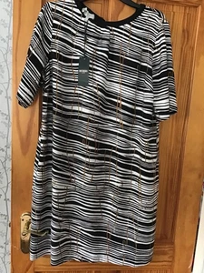 Hobbs Black Multicoloured Carla Dress BNWT Size 14 RRP £119.00- £25.00 - Picture 1 of 9