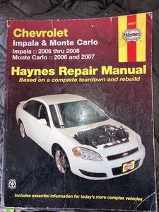 HAYNES #24047 REPAIR MANUAL; CHEVROLET - 2006-2011 IMPALA, 2006 2007 MONTE CARLO - Picture 1 of 2