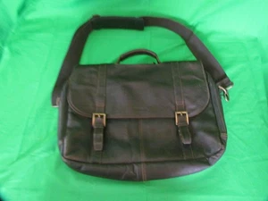 Sac à bandoulière messager en cuir marron foncé Samsonite mallette étui pour ordinateur portable sympa - Photo 1/20