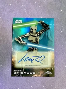 General Grievous Auto /150 Matthew Wood 2025 Topps Chrome Star Wars - Picture 1 of 1