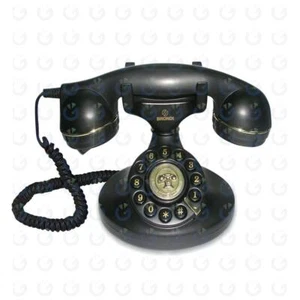 VINTAGE BRONDI 10 LANDLINE PHONE RETRO DESIGN ADJUSTABLE VOLUME | BLACK - Picture 1 of 1