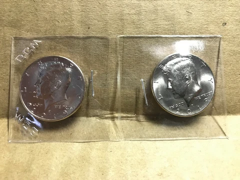 2019 P&D Kennedy Half Dollar Uncirculated 2 Coins Philadelphia & Denver Mint 50c Cover