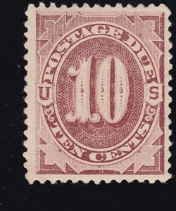 US J19 10c Postage Due Unused VF OG LH with 2 PF Certs SCV $600 - Picture 1 of 4
