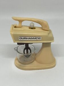 Vintage 1980 Durhamatic Mini Barbie Size Wind-Up Appliance Mixer