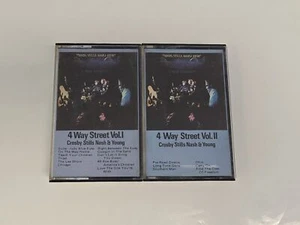 Crosby, Stills, Nash & Young - 4 Way Street Double Cassette Tape Rare Import - Picture 1 of 9
