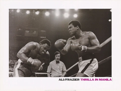 POSTER:BOXING:  MUHAMMAD ALI VS JOE FRAZIER - FREE SHIP  #68-50072    RC41 R Cover