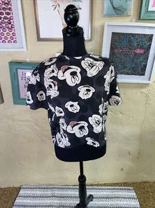 Camiseta Zara Mickey Mouse Crop Top Juniors (Talla 13/14) - Imagen 1 de 4