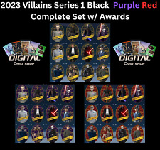 Topps Star Wars Card Trader 2023 VILLIAINS Series 1 Black Purple Red Set + awrds