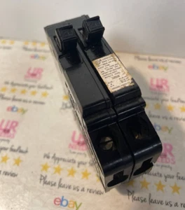CROUSE-HINDS 20 AMP MH220 DOUBLE POLE 120/240 VOLT CLIP CIRCUIT BREAKER - Picture 1 of 7