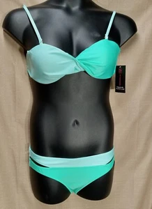 Mint and Jade Swimwear 2 Piece Bikini No Boundaries Juniors Sz Medium - Picture 1 of 9