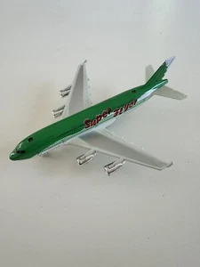 Flugzeug Spielzeug Druckguss Metall mit Blinklicht Flugzeug Airplane 19 cm grün neu - Bild 1 von 1