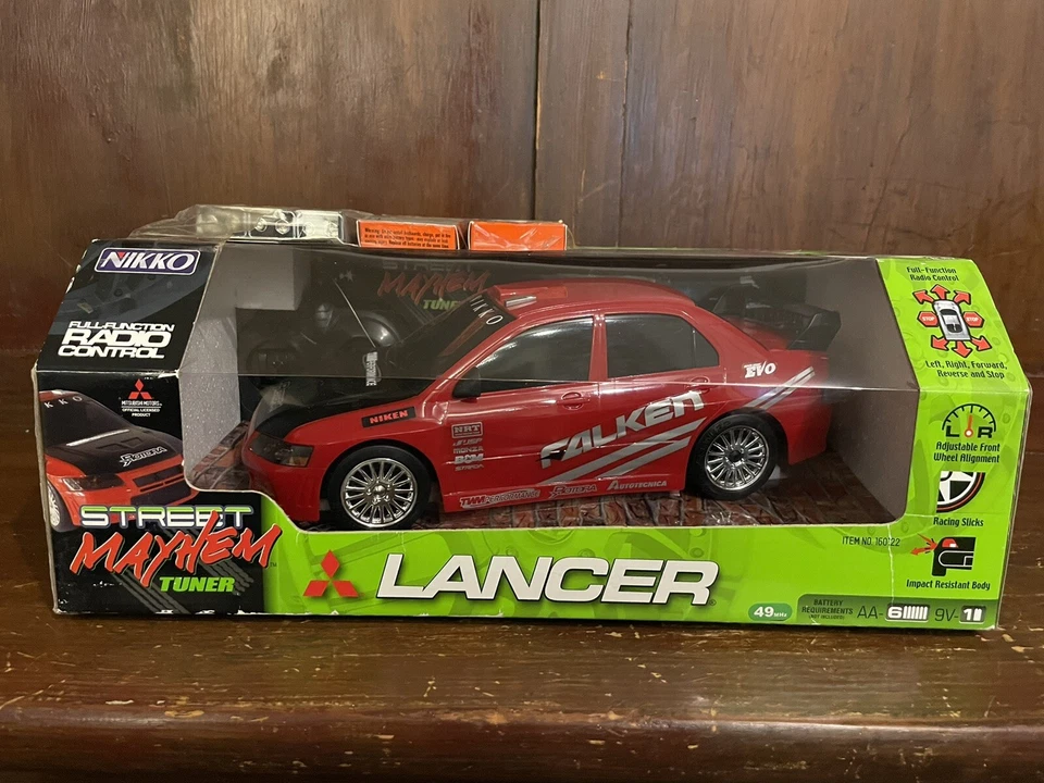 Nikko Street Mayhem Tuner Mitsubishi Lancer EVO 1:16 Scale Remote Control Car - Image 1 of 4