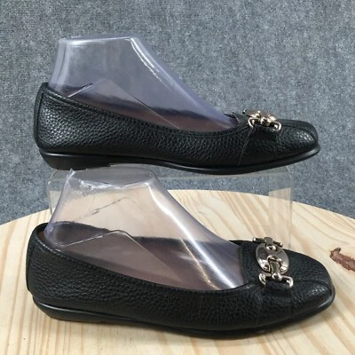 A2 By Aerosoles Shoes Womens 8.5 M In Between Loafer Flats Black Faux Leather - Image 1 of 4
