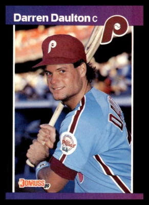 1989 Donruss #549 Darren Daulton Philadelphia Phillies Baseball Card NM - Image 1 of 2