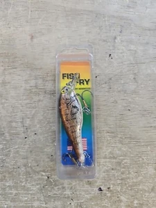 VTG LEE SISSON LURES FISH FRY SERIES CRANKBAIT HANDCRAFTED HARDWOOD USA MADE  - Picture 1 of 7