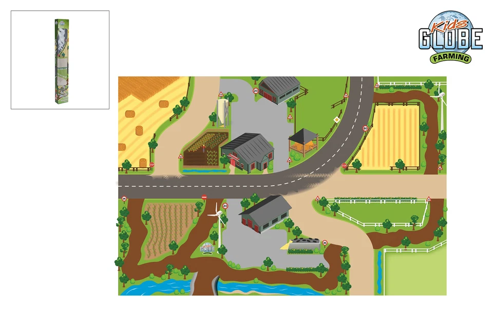 Kids Globe Spielteppich Bauernhof XXL 100 x 150 cm Motivteppich