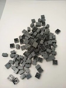 LEGO Parts - Dark Bluish Gray Brick 2 x 2 - No 3003 128 pieces #385  - Picture 1 of 2