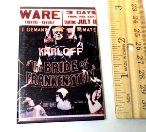 La novia de Frankenstein Boris Karloff 1994 Ata Boy imán de nevera EE. UU. Horror - Imagen 1 de 5