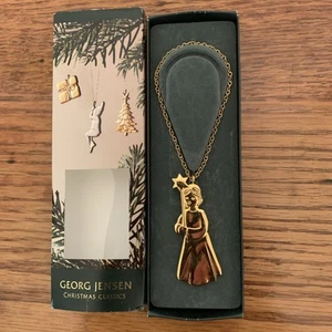 Georg Jensen 2007 singendes Mädchen Ornament aus Messing vergoldet mit 24 Karat Gold - Bild 1 von 20