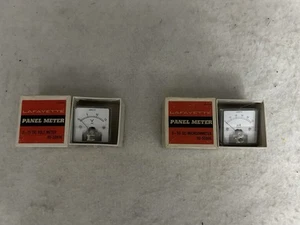 NOS Lafayette NIB 0-50 DC Microammeter & 0-15 DC Volt panel meters - Zdjęcie 1 z 2