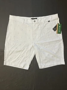 Travis Mathew Resort to This Golf Shorts Mens 40 Gray Palm Print Eco Collection - Picture 1 of 8