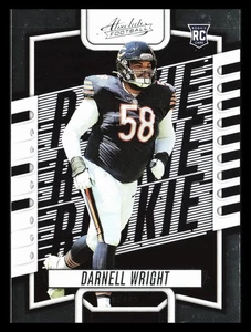 Darnell Wright 2023 Panini Absolute ROOKIE RC #148 Chicago Bears *260 - Imagen 1 de 2