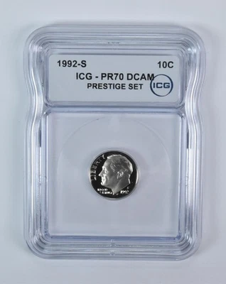 1992-S Roosevelt Dime Prestige Set PR70 DCAM ICG *8963 - Image 1 of 4