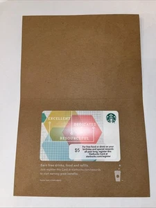 Starbucks 2014 Employee Excellence Corporate Card W/Holder 6121 Series - Picture 1 of 3