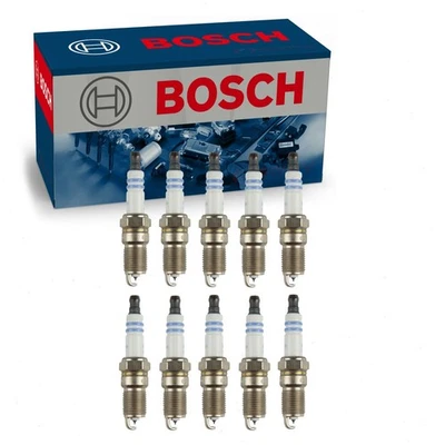 Bujías dobles de iridio Bosch de 10 piezas para Ford E-350 Club Wagon zn 2003-2005 Foto 1 de 4