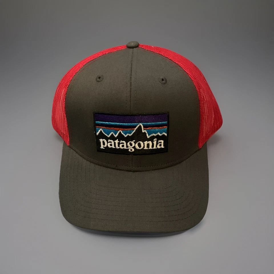 Sombrero de camionero Patagonia P-6 Logo SnapBack rojo y gay para hombre Foto 1 de 3