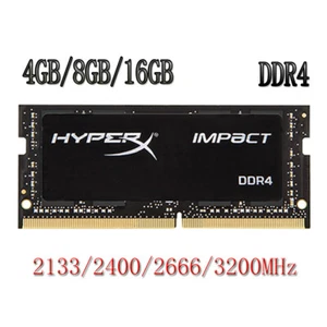 HyperX Impact 16GB 8GB 4GB DDR4 2400 2666 3200 2133 Laptop Memory Notebook LOT - Picture 1 of 9