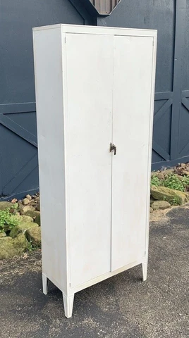 Mid Century Art Deco Steel Kitchen Storage Cabinet Pantry MCM Industrial Vintage Cover