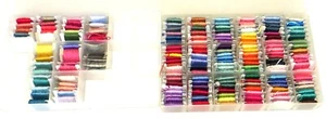 Floss Bobbin Storage Boxes TWO with 168 Cards with Floss - Picture 1 of 5