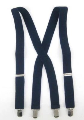 Boys Suspender Kids Children Toddler X Back Clip on Elastic Suspenders New  - Image 1 of 2