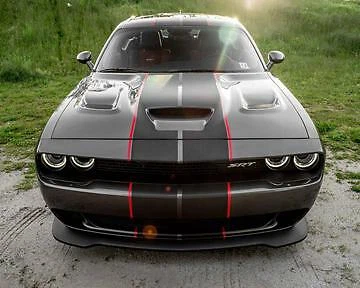 2 colores 10" Twin Rally Rayas Rayas Gráficos APTO Todo YR Dodge Chellenger Foto 1 de 4