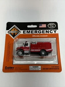 1/87 Ho Scale International Emergency Brush Fire Truck White Cab Vehicle NEW - Picture 1 of 1