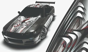 Vinyl Wrap Auto Vehicle Hood Graphics decal sticker BOAT TRUCK CAR RACING - Imagen 1 de 2