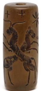 Ancient Old Beautiful Natural Agate Sumerian Antiquities Cylinder Seal Bead - Bild 1 von 5