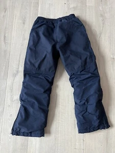 Lands End 10 Snow Pants Navy Blue Grow Alongs Boys Girls Unisex - Picture 1 of 8